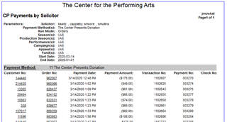 Report Output Sample
